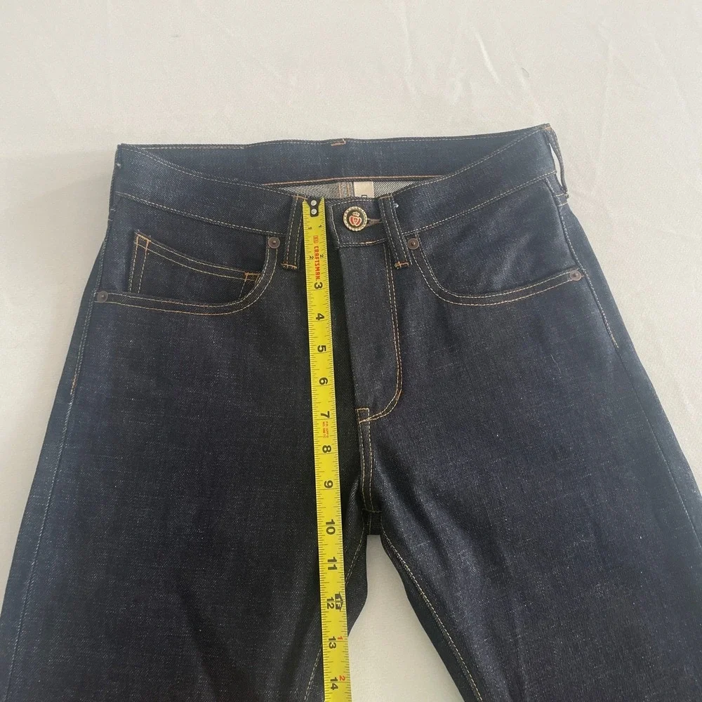 Dillon Montara Selvaged Denim Dark Raw Wash Straight Leg Blue Size‎ 28x32
